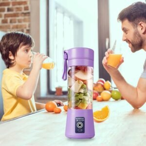 Rechargeable Mini Blender Purple ABS Portable
