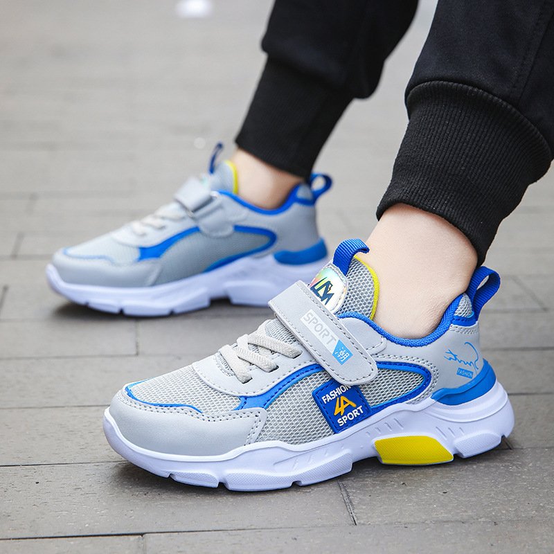 Kids Sports Shoes Blue Teal Rubber Sole for Boys