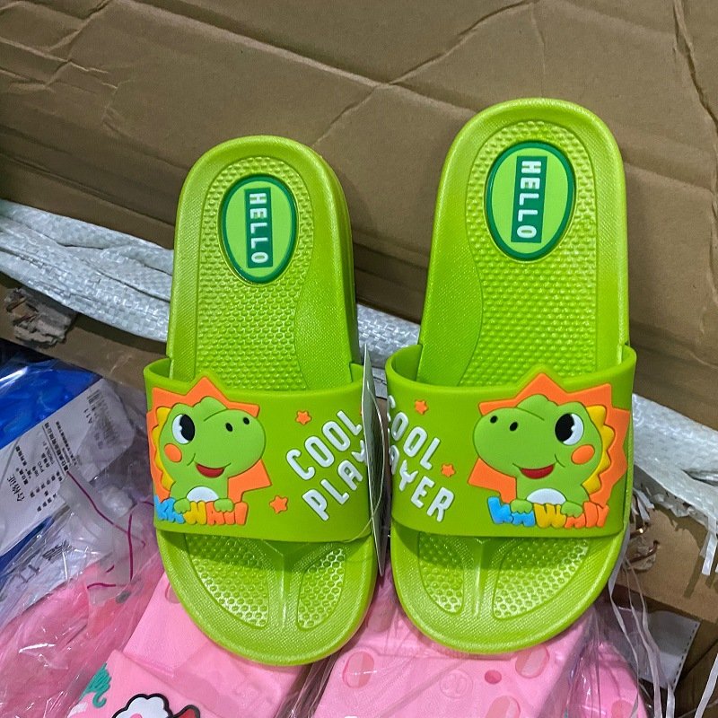 Kids Dinosaur Slippers Non-Slip Soles Comfortable for Girls Boys 4-6