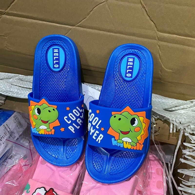 Kids Dinosaur Slippers Non-Slip Soles Comfortable for Girls Boys 4-6