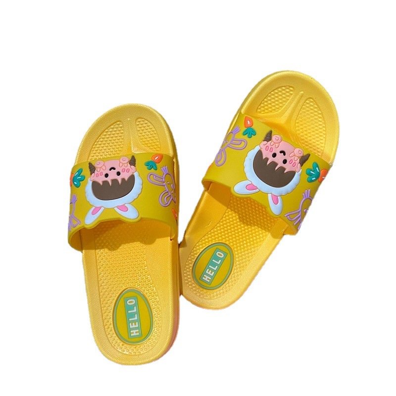 Kids Dinosaur Slippers Non-Slip Soles Comfortable for Girls Boys 4-6